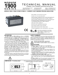 Thumbnail of document Manual - 1900C Series Digital Indicators